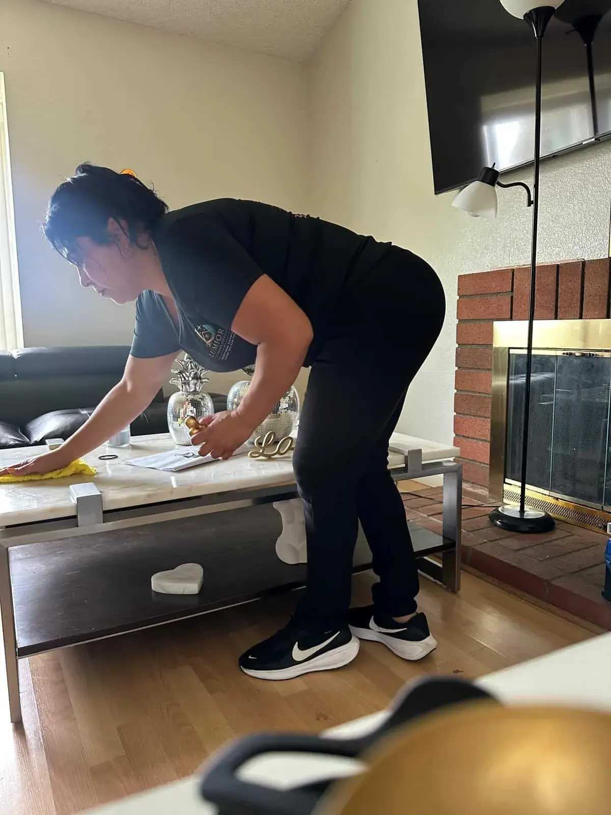 Lumiora cleaning team at work in a home in the Perris area